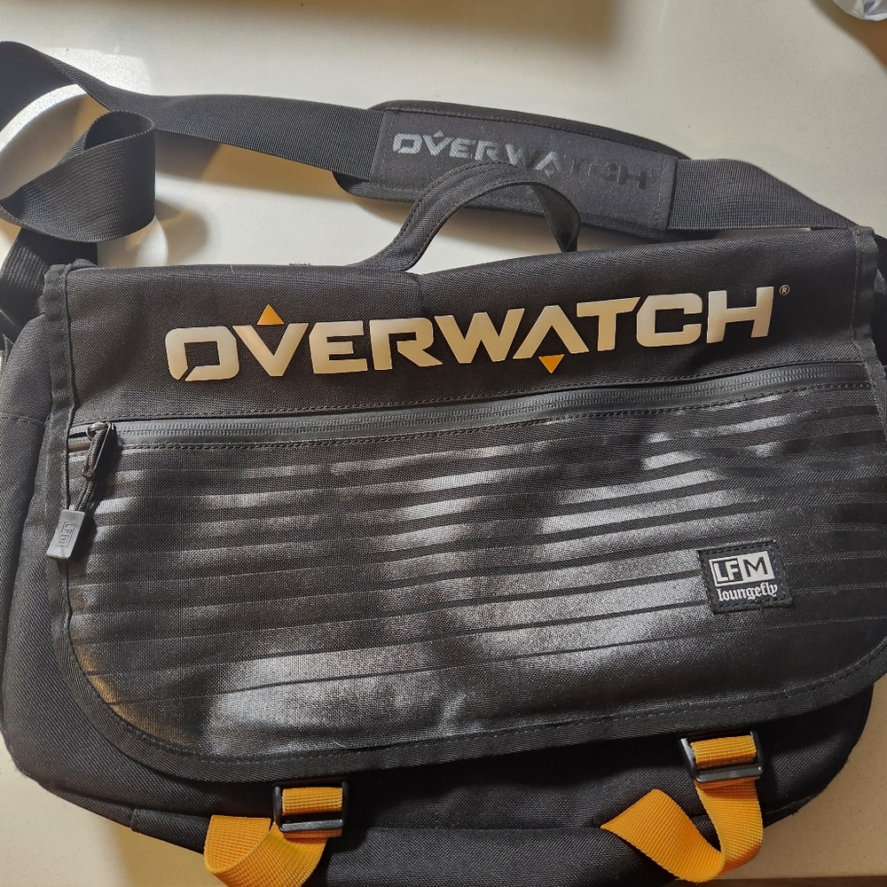 Overwatch x loungefly laptop messenger bag